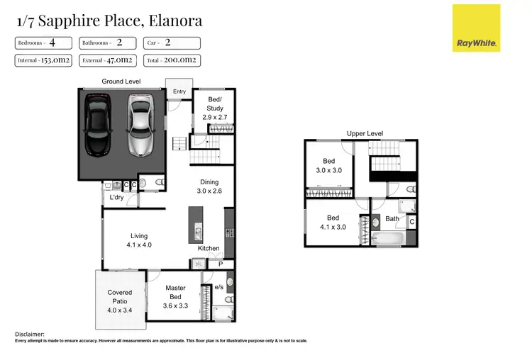 Floorplan of Homely other listing, 1/7 Sapphire Place, Elanora QLD 4221