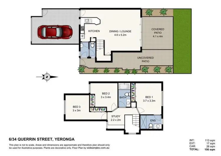 Floorplan of Homely townhouse listing, 6/34 Querrin Street, Yeronga QLD 4104