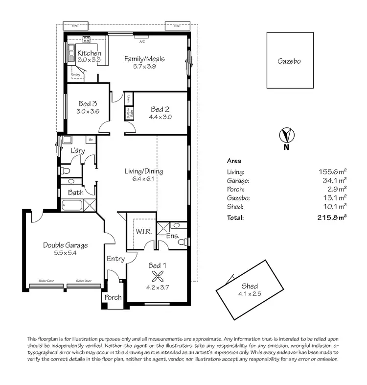 Floorplan of Homely house listing, 13 Power Court, Mount Barker SA 5251