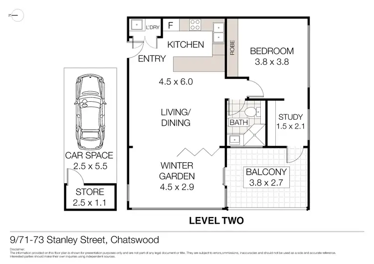 Floorplan of Homely unit listing, 9/71-73 Stanley Street, Chatswood NSW 2067