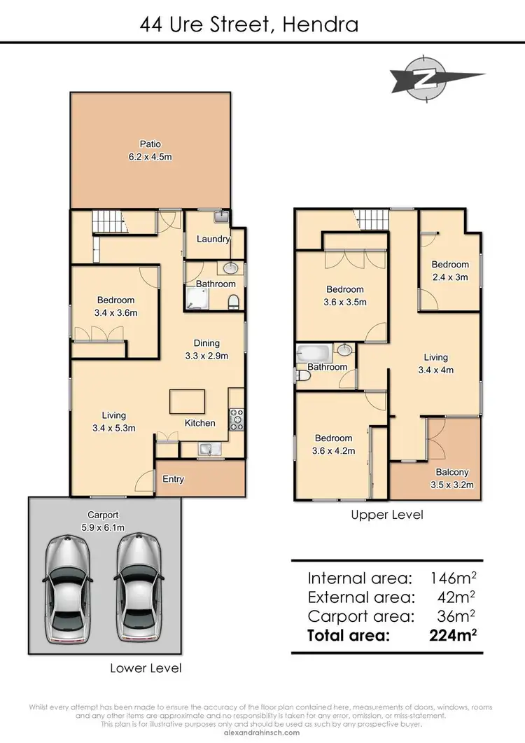 Floorplan of Homely house listing, 44 Ure Street, Hendra QLD 4011