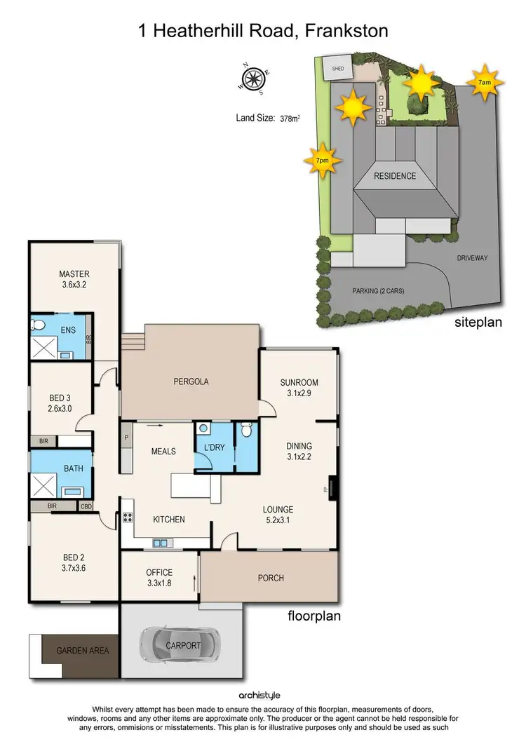 Floorplan of Homely house listing, 1 Heatherhill Road, Frankston VIC 3199