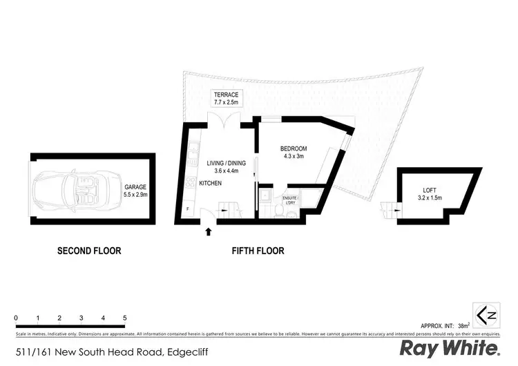 Floorplan of Homely apartment listing, 511/161 New South Head Road, Edgecliff NSW 2027