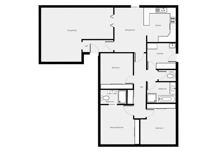 Floorplan of Homely house listing, 4 Michael Court, Mildura VIC 3500
