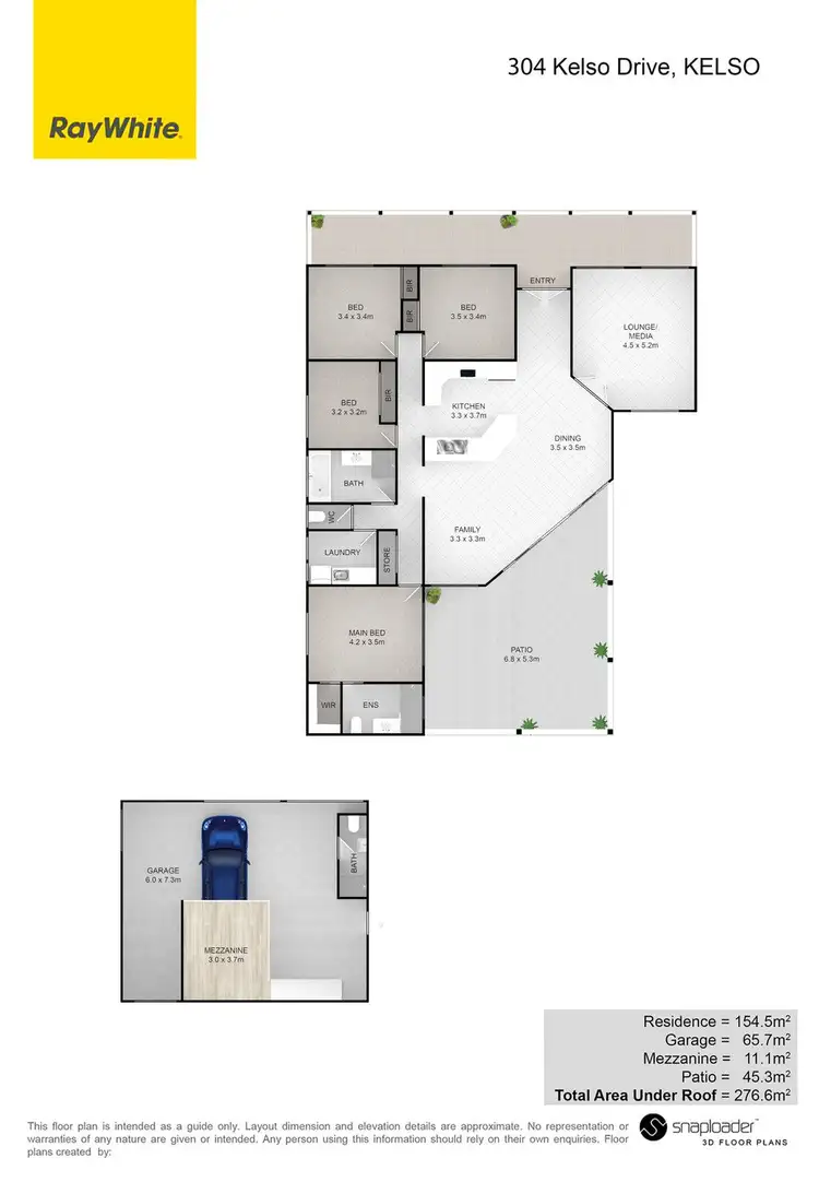 Floorplan of Homely rural property listing, 304 Kelso Drive, Kelso QLD 4815