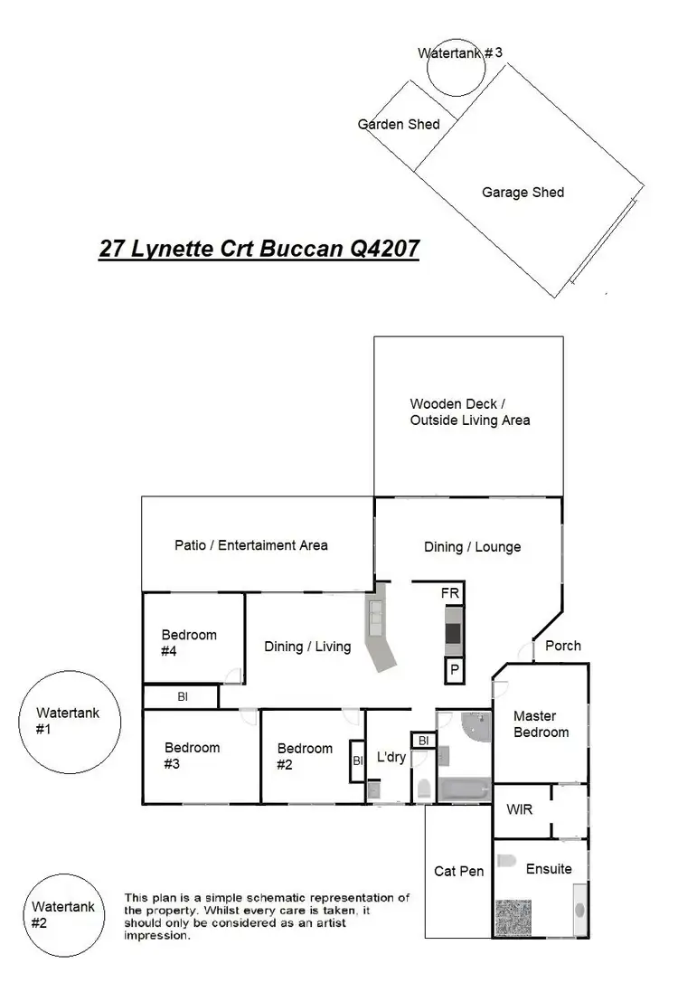 Floorplan of Homely house listing, 27 Lynette Court, Buccan QLD 4207