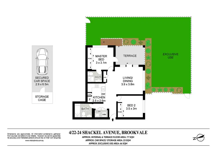 Floorplan of Homely apartment listing, 4/22-24 Shackel Avenue, Brookvale NSW 2100