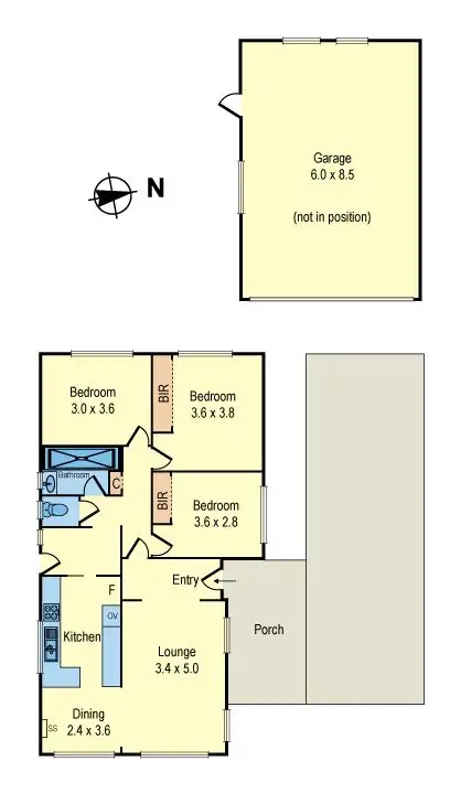 Floorplan of Homely house listing, 23 Rica Street, Moorabbin VIC 3189