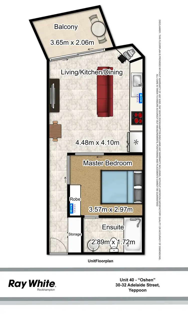 Floorplan of Homely unit listing, 40/30-32 Adelaide Street, Yeppoon QLD 4703