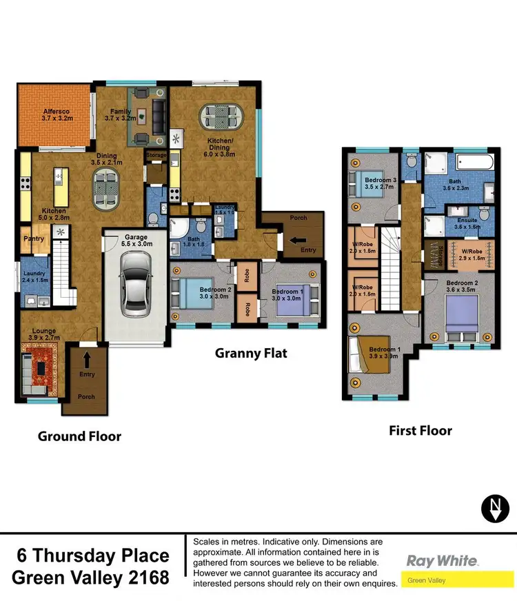 Floorplan of Homely house listing, 6 Thursday Place, Green Valley NSW 2168