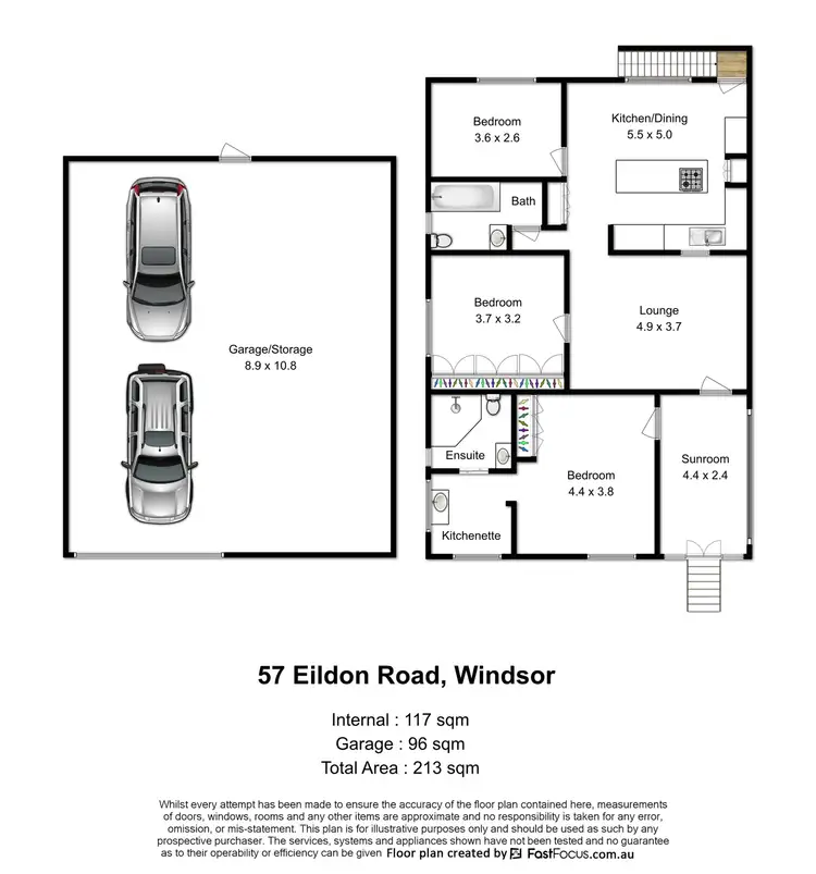 Floorplan of Homely house listing, 57 Eildon Road, Windsor QLD 4030