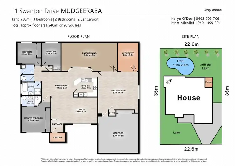 Floorplan of Homely house listing, 11 Swanton Drive, Mudgeeraba QLD 4213