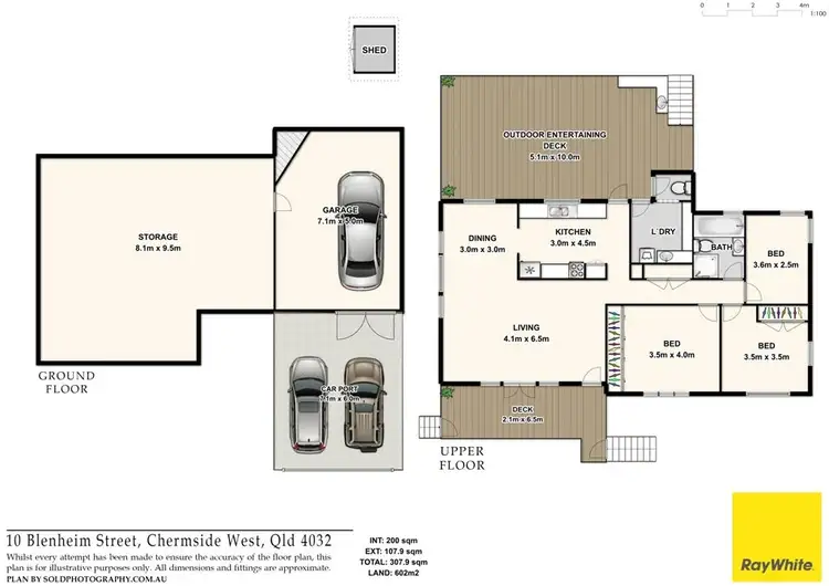 Floorplan of Homely house listing, 10 Blenheim Street, Chermside West QLD 4032