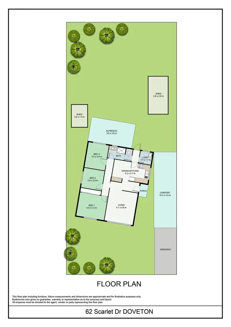 Floorplan of Homely house listing, 62 Scarlet Drive, Doveton VIC 3177