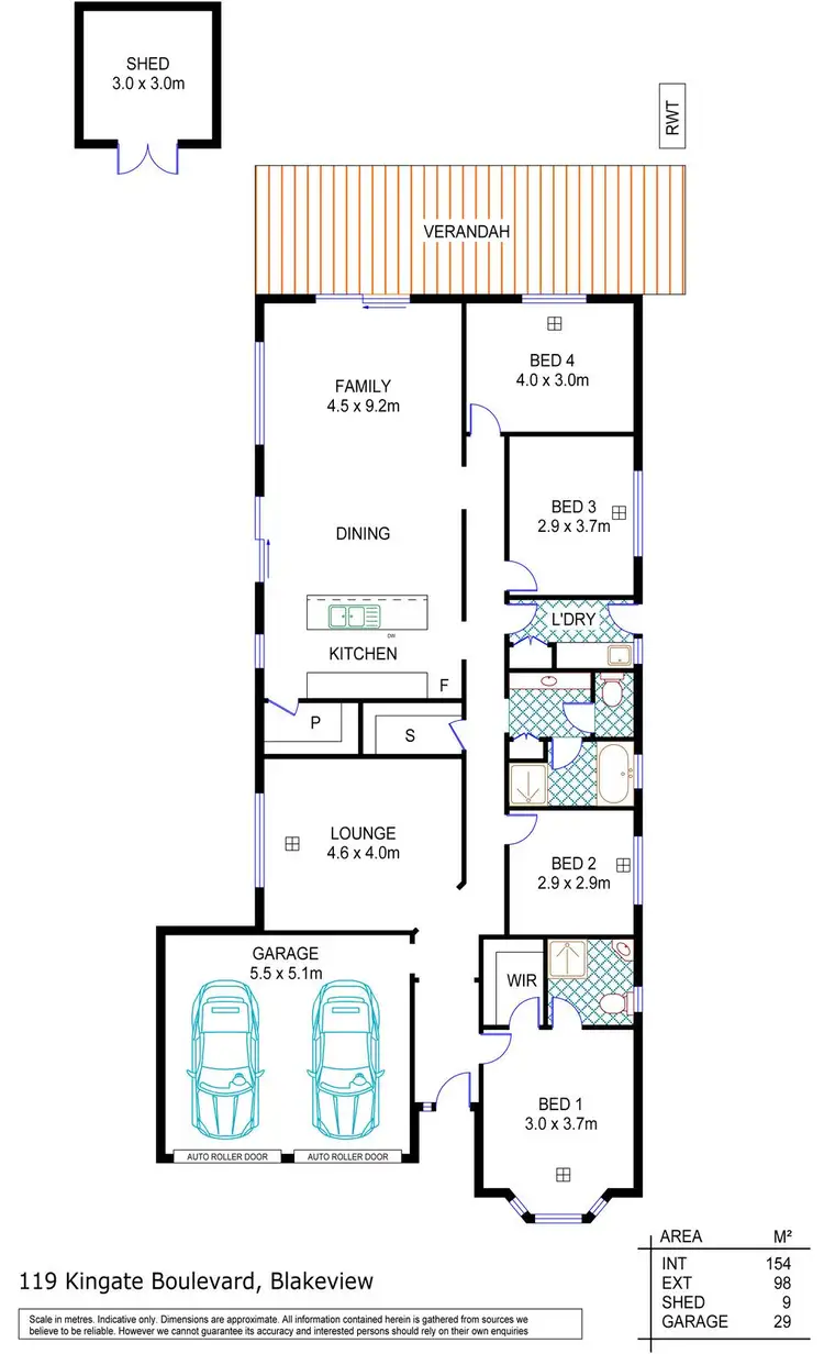Floorplan of Homely house listing, 119 Kingate Boulevard, Blakeview SA 5114
