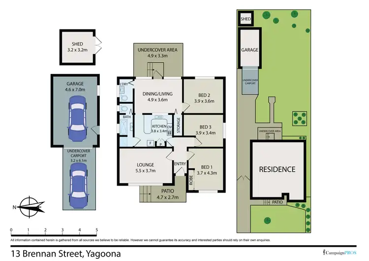 Floorplan of Homely house listing, 13 Brennan Road, Yagoona NSW 2199