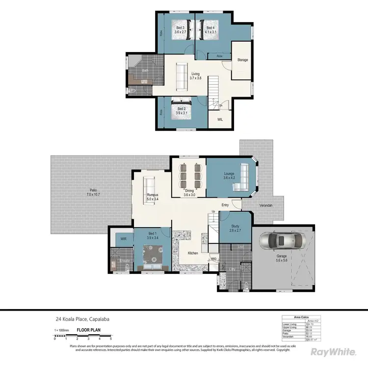 Floorplan of Homely house listing, 24 Koala Place, Capalaba QLD 4157