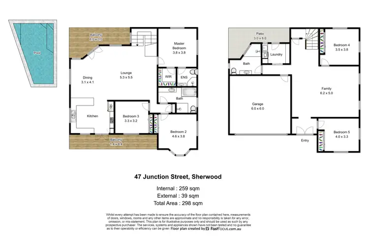 Floorplan of Homely house listing, 47 Junction Street, Sherwood QLD 4075