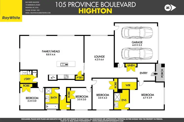 Floorplan of Homely house listing, 105 Province Boulevard, Highton VIC 3216
