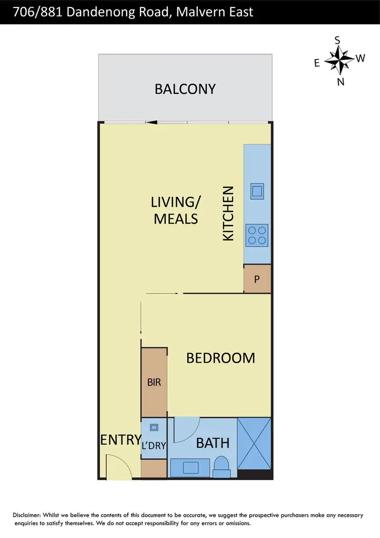 Floorplan of Homely apartment listing, 706/881 Dandenong Road, Malvern East VIC 3145