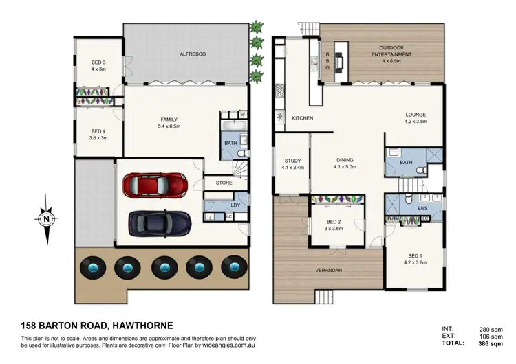 Floorplan of Homely house listing, 158 Barton Road, Hawthorne QLD 4171
