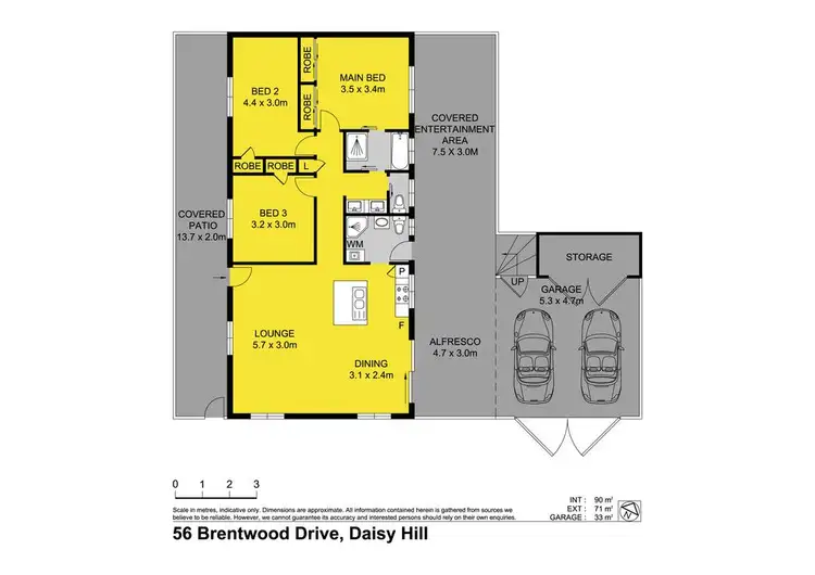 Floorplan of Homely house listing, 56 Brentwood Drive, Daisy Hill QLD 4127