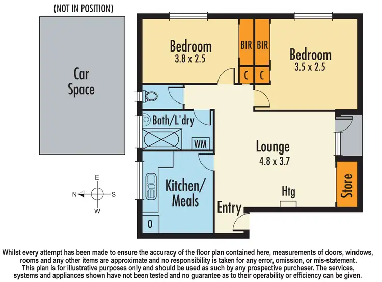 Floorplan of Homely unit listing, 1/47 Potter Street, Dandenong VIC 3175