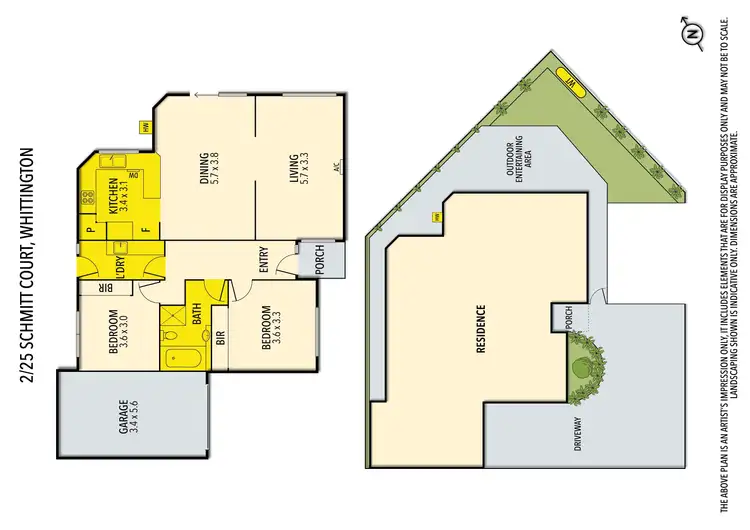 Floorplan of Homely house listing, 2/25 Schmitt Court, Whittington VIC 3219