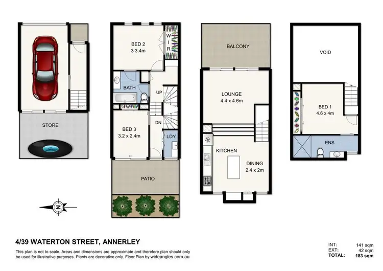 Floorplan of Homely townhouse listing, 4/39 Waterton Street, Annerley QLD 4103