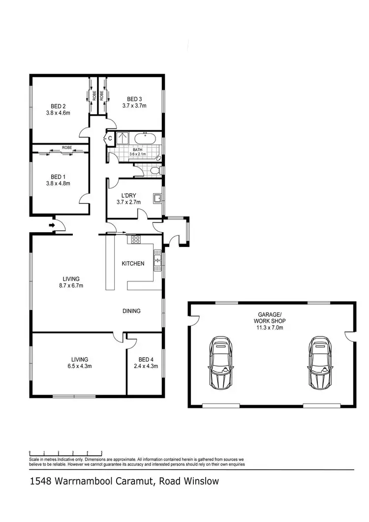 Floorplan of Homely house listing, 1548 Warrnambool-Caramut Road, Winslow VIC 3281