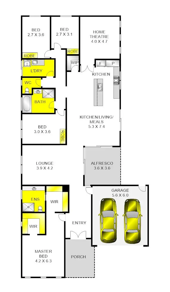 Floorplan of Homely house listing, 2 Merger Court, Lara VIC 3212