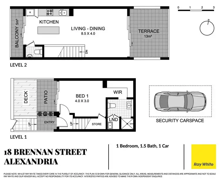 Floorplan of Homely apartment listing, 18 Brennan Street, Alexandria NSW 2015