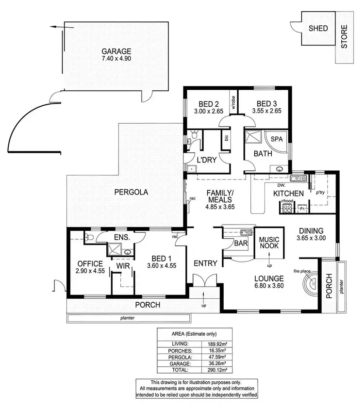 Floorplan of Homely house listing, 2 Osborne Road, North Haven SA 5018