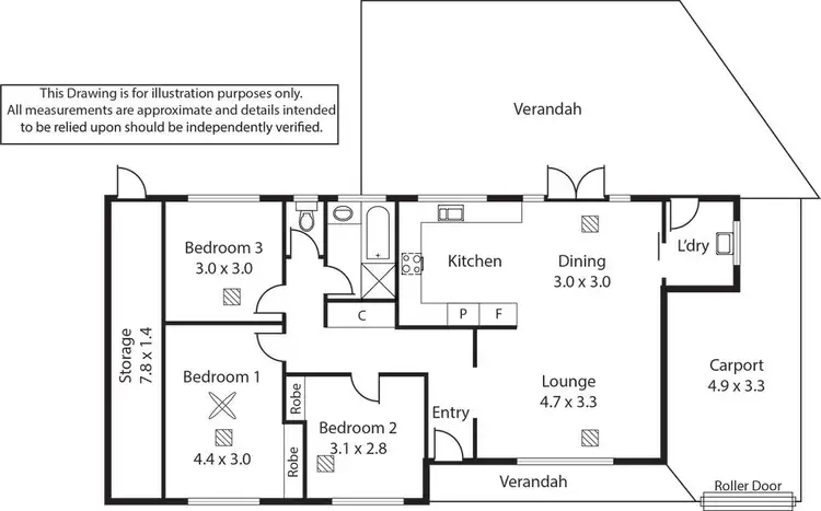 Floorplan of Homely house listing, 3 Laver Avenue, Gulfview Heights SA 5096