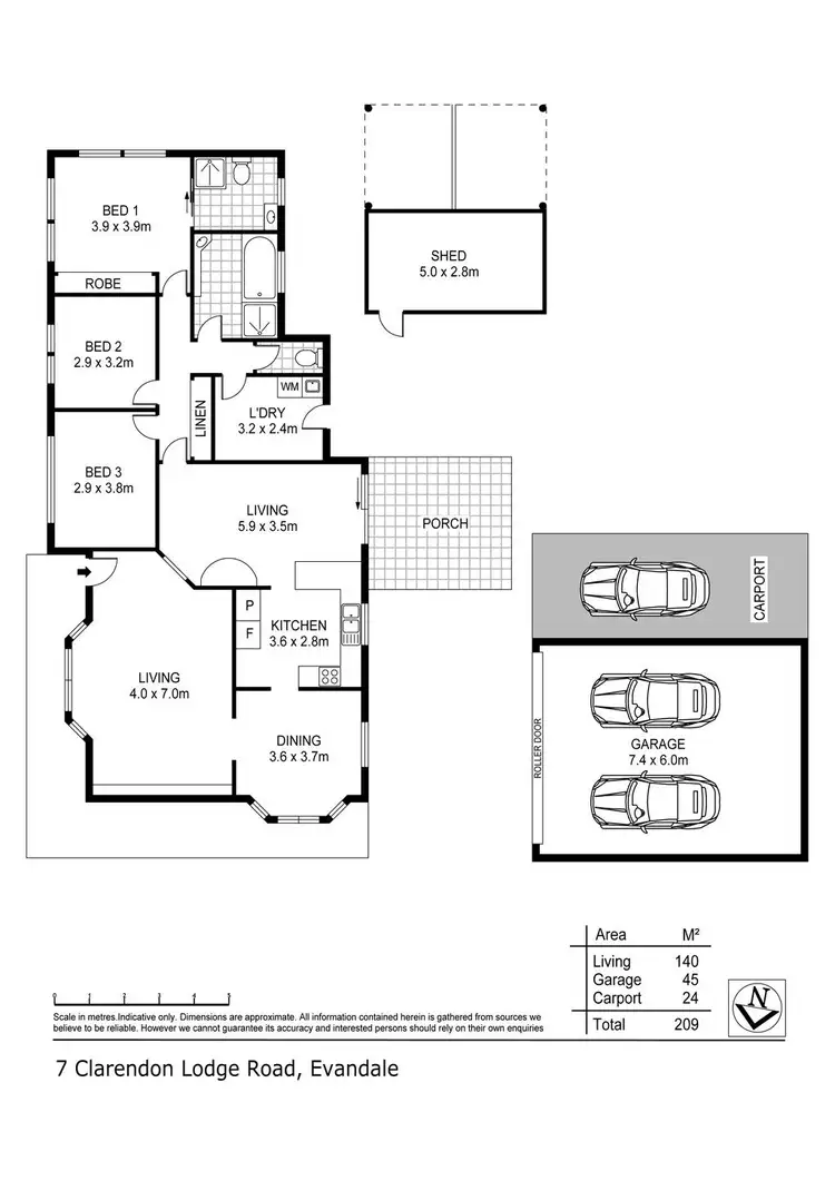 Floorplan of Homely house listing, 7 Clarendon Lodge Road, Evandale TAS 7212