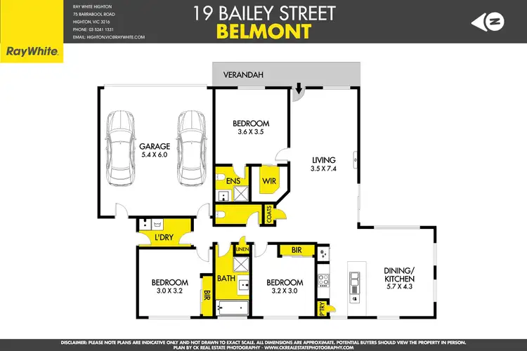 Floorplan of Homely house listing, 19 Bailey Street, Belmont VIC 3216