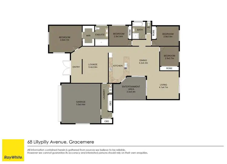 Floorplan of Homely house listing, 68 Lillypilly Avenue, Gracemere QLD 4702