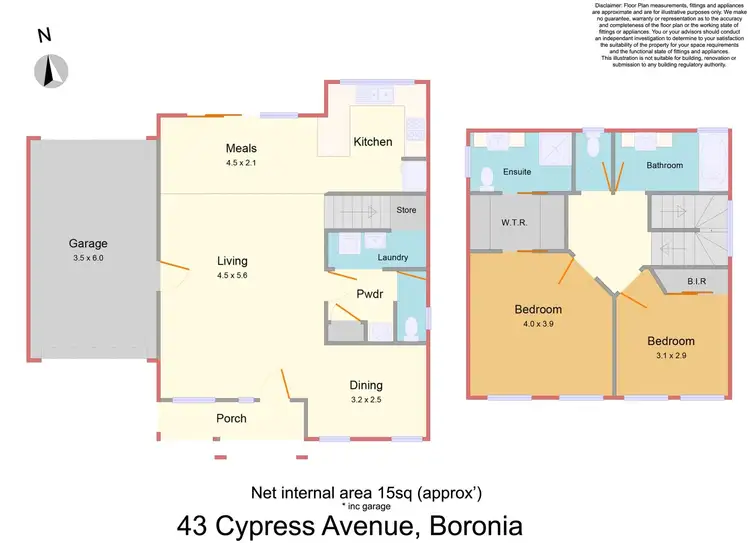 Floorplan of Homely house listing, 43 Cypress Avenue, Boronia VIC 3155