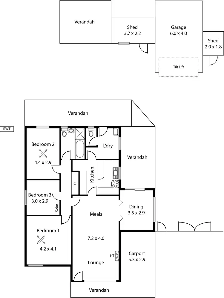 Floorplan of Homely house listing, 13 Darwin Street, Lockleys SA 5032