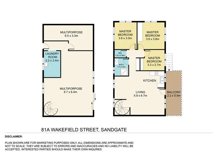 Floorplan of Homely house listing, 81A Wakefield Street, Sandgate QLD 4017