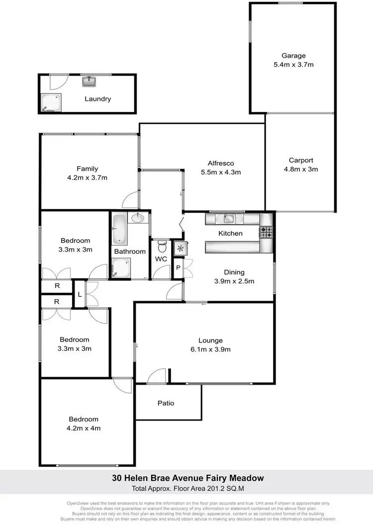 Floorplan of Homely house listing, 30 Helen Brae Avenue, Fairy Meadow NSW 2519