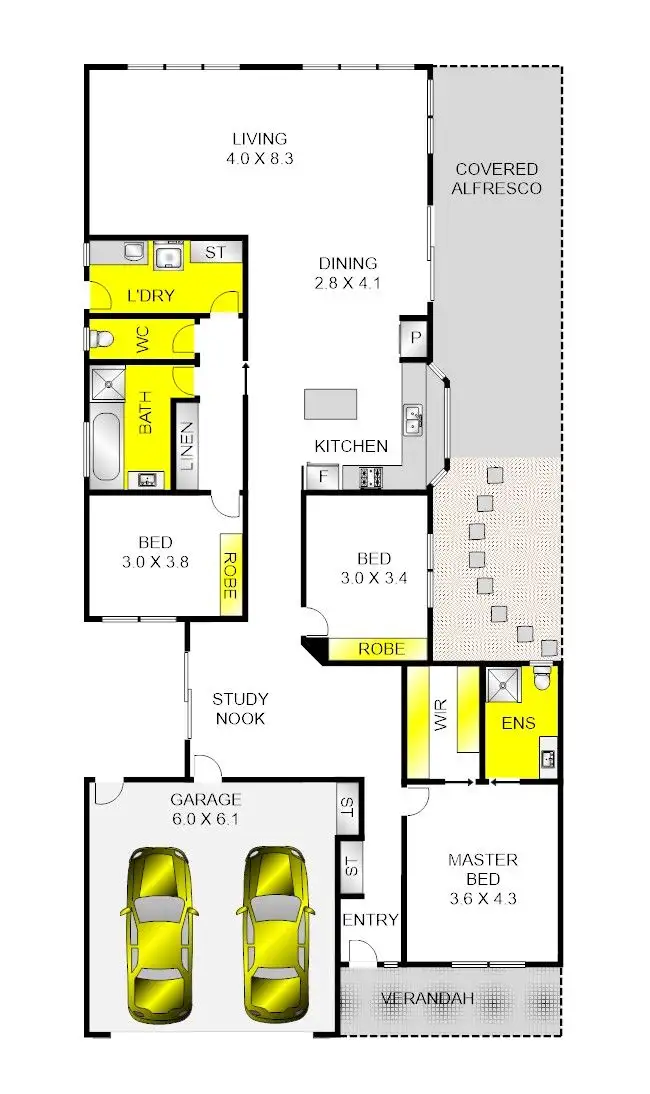Floorplan of Homely house listing, 5 Hailar Lane, Lara VIC 3212