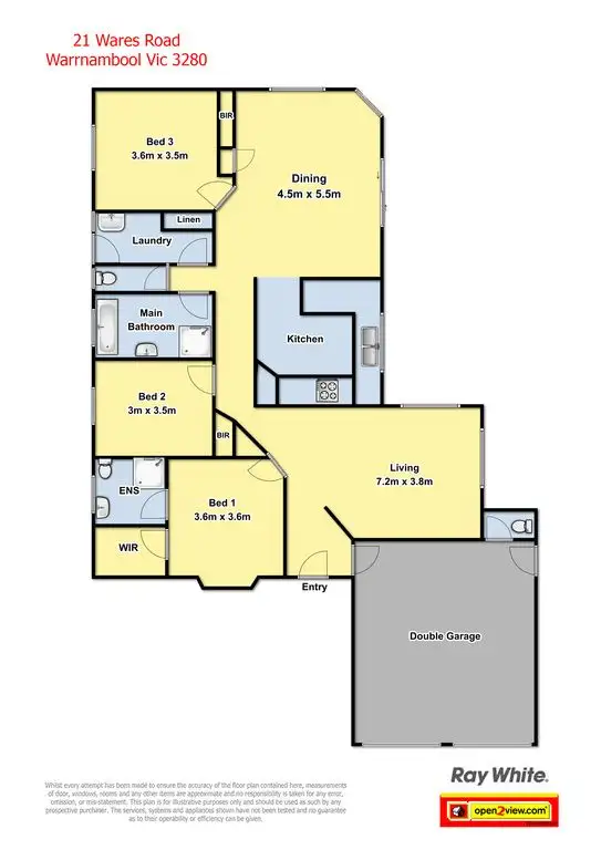 Floorplan of Homely house listing, 21 Wares Road, Warrnambool VIC 3280