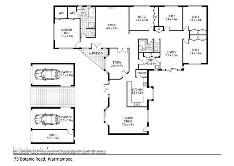 Floorplan of Homely house listing, 75 Botanic Road, Warrnambool VIC 3280