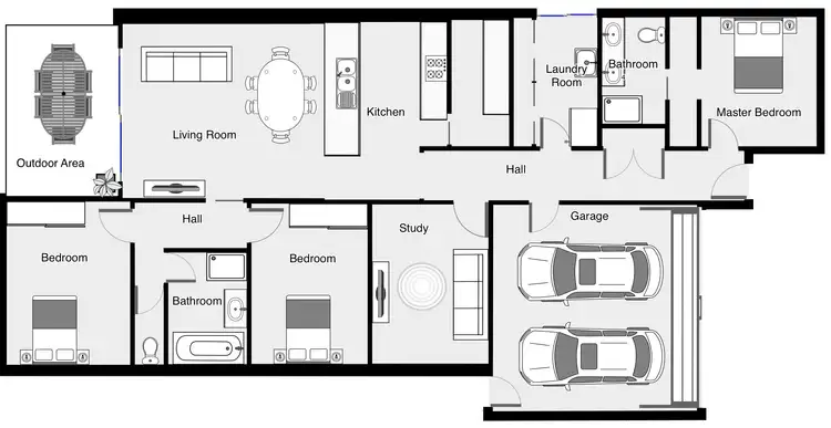 Floorplan of Homely house listing, 18 Melia Street, Red Cliffs VIC 3496