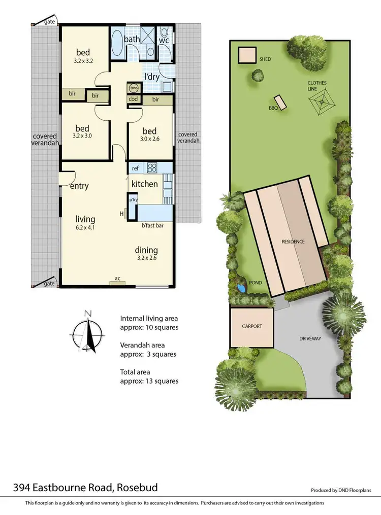 Floorplan of Homely house listing, 394 Eastbourne Road, Rosebud VIC 3939