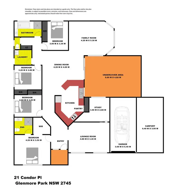 Floorplan of Homely house listing, 21 Condor Place, Glenmore Park NSW 2745