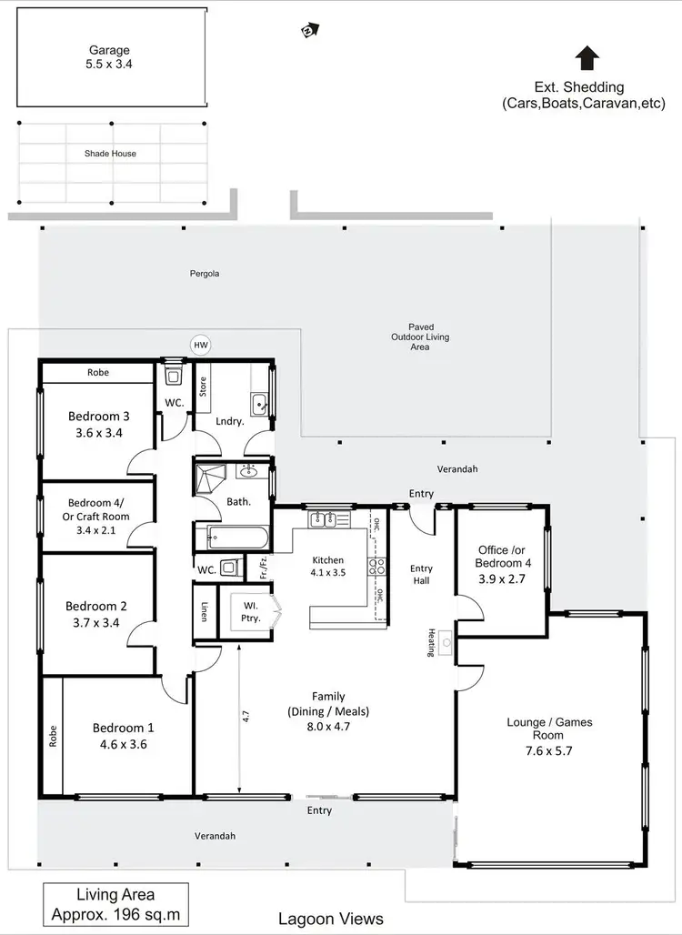 Floorplan of Homely house listing, 24 Albrecht Road, Kingston On Murray SA 5331