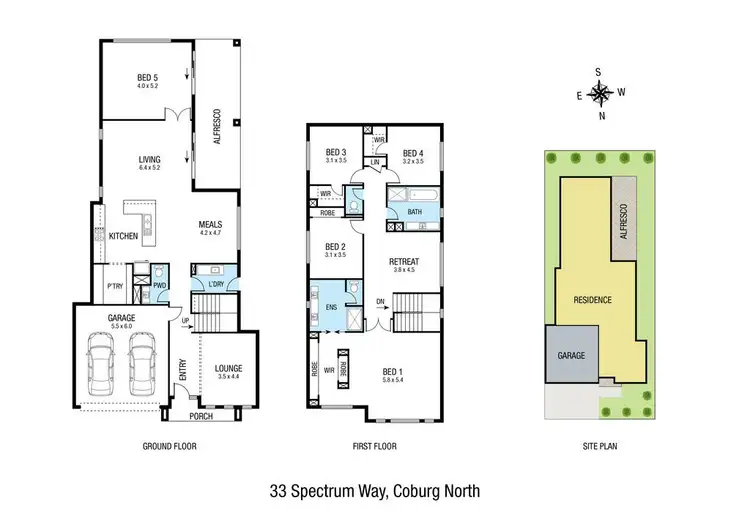Floorplan of Homely house listing, 33 Spectrum Way, Coburg North VIC 3058