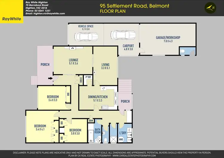 Floorplan of Homely house listing, 95 Settlement Road, Belmont VIC 3216